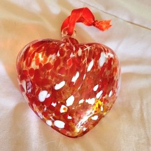 Blown glass heart